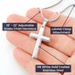 Personalized Gift for Son Confirmation, Cross Necklace for Son Confirmation