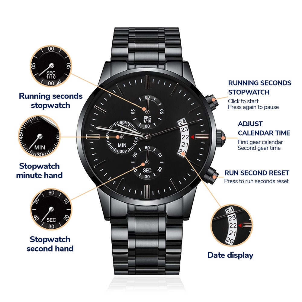 To Our Son Gift, Engraved Watch, Gift To Son from Parents, Birthday Gift for Son