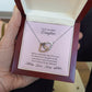 Mom & Daughter Necklace, Always Remember That I Love You