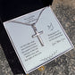 Personalized Gift for Son Confirmation, Cross Necklace for Son Confirmation