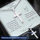 Personalized Gift for Son Confirmation, Cross Necklace for Son Confirmation