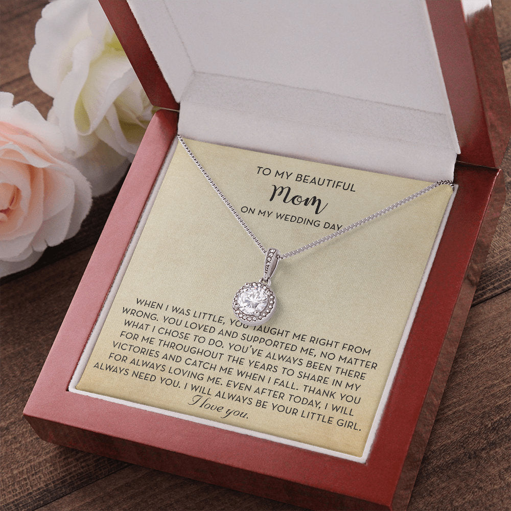 Mother of the Bride Gift From Daughter, Mother Of The Bride Necklace, Bride Gift for Mom, Mother of the Bride Gift, Wedding Day Gift for Mom