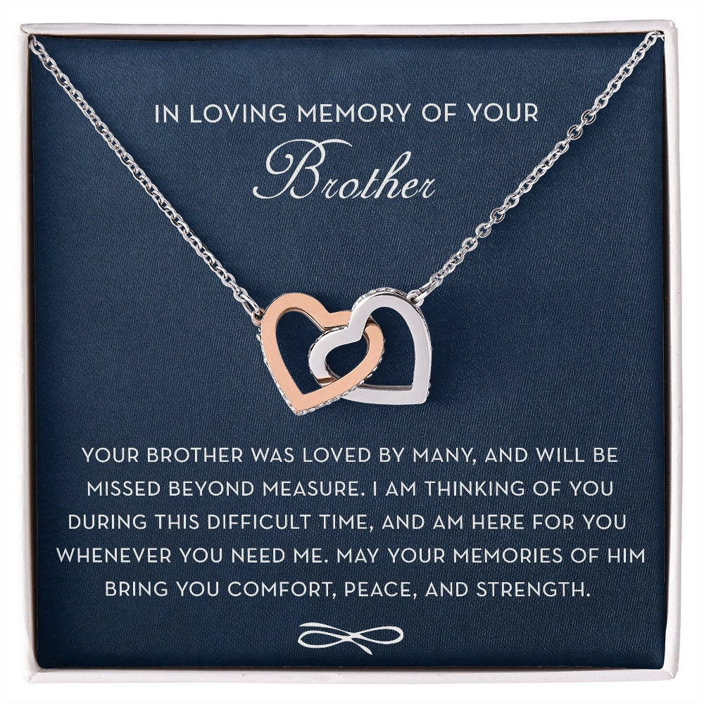 In Loving Memory of your Brother, Memorial Gift Loss of Brother, Brother Condolence Gift, Grief Gift, Condolence Gift, Loss of Brother Gift