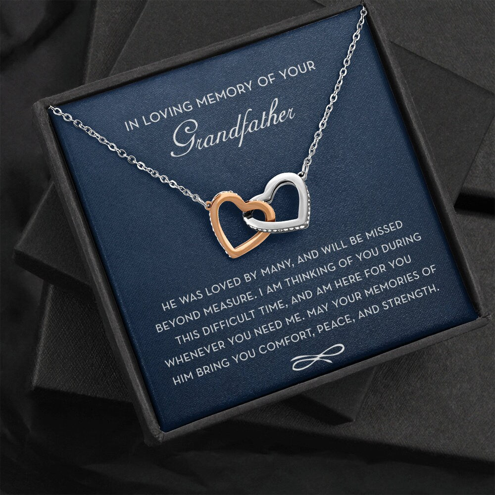 In Loving Memory of your Grandfather, Memorial Gift For Loss of Grandfather, Grandfather Condolence Gift
