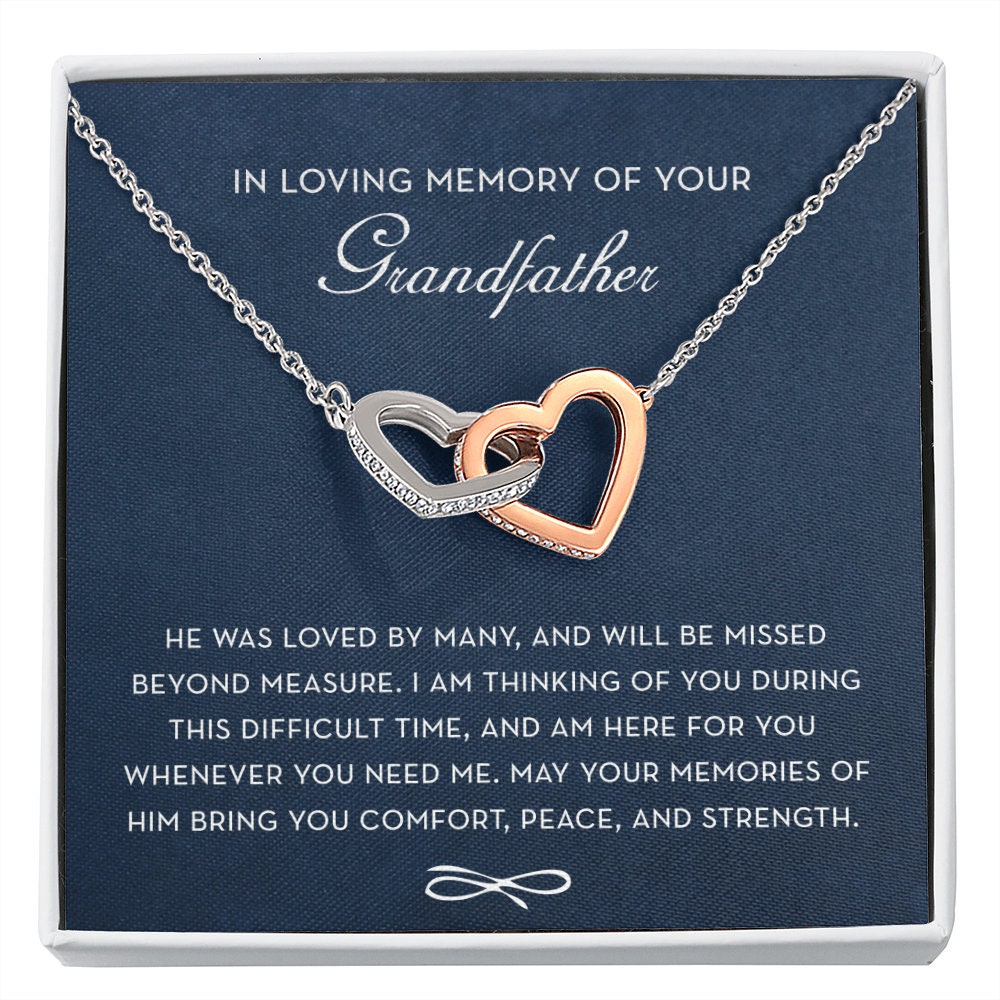 In Loving Memory of your Grandfather, Memorial Gift For Loss of Grandfather, Grandfather Condolence Gift