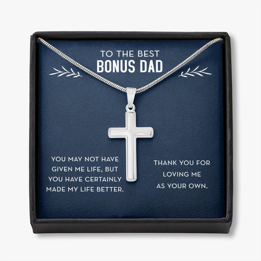 Bonus Dad Gift, Best Bonus Dad, Father's Day, Stepdad / Bonus Dad Necklace