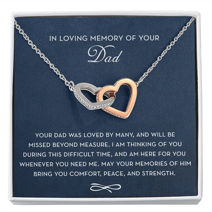 In Loving Memory of Your Dad, Memorial Gift For Loss of Father, Grief Gift