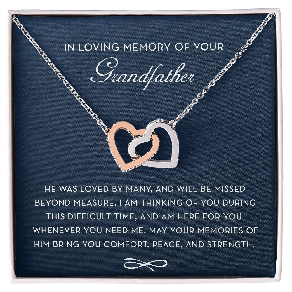 In Loving Memory of your Grandfather, Memorial Gift For Loss of Grandfather, Grandfather Condolence Gift