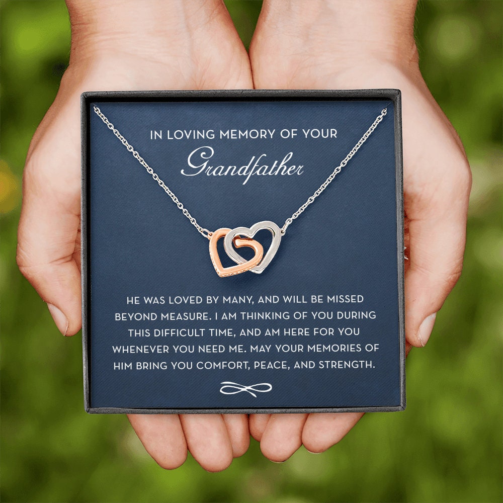 In Loving Memory of your Grandfather, Memorial Gift For Loss of Grandfather, Grandfather Condolence Gift