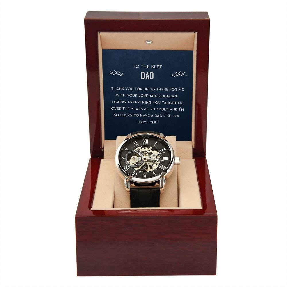 To the Best Dad Gift, Father's Day Watch, Thank You For Being There For Me, Modern Watch