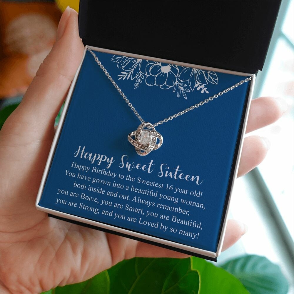 Sweet Sixteen Necklace for Girl, Gift for Sweet 16