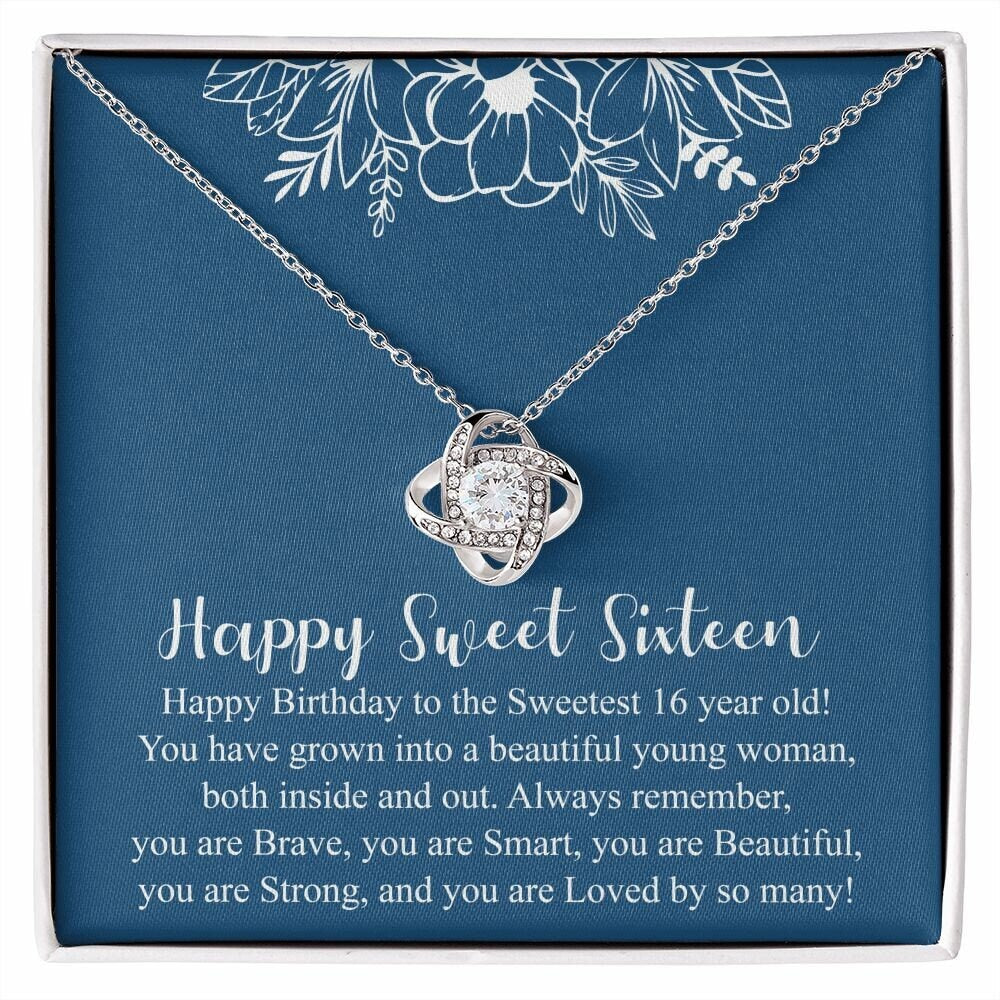 Sweet Sixteen Necklace for Girl, Gift for Sweet 16