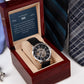 To the Best Dad Gift, Father's Day Watch, Thank You For Being There For Me, Modern Watch