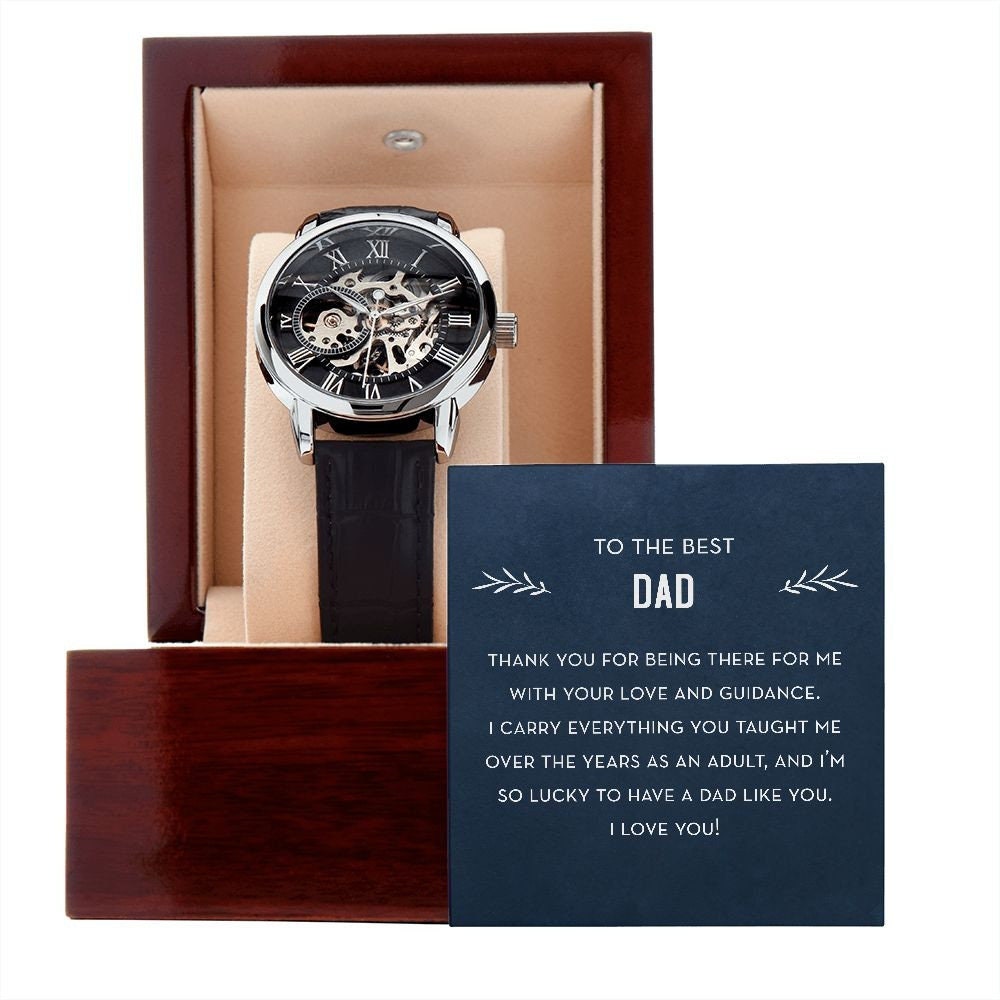 To the Best Dad Gift, Father's Day Watch, Thank You For Being There For Me, Modern Watch