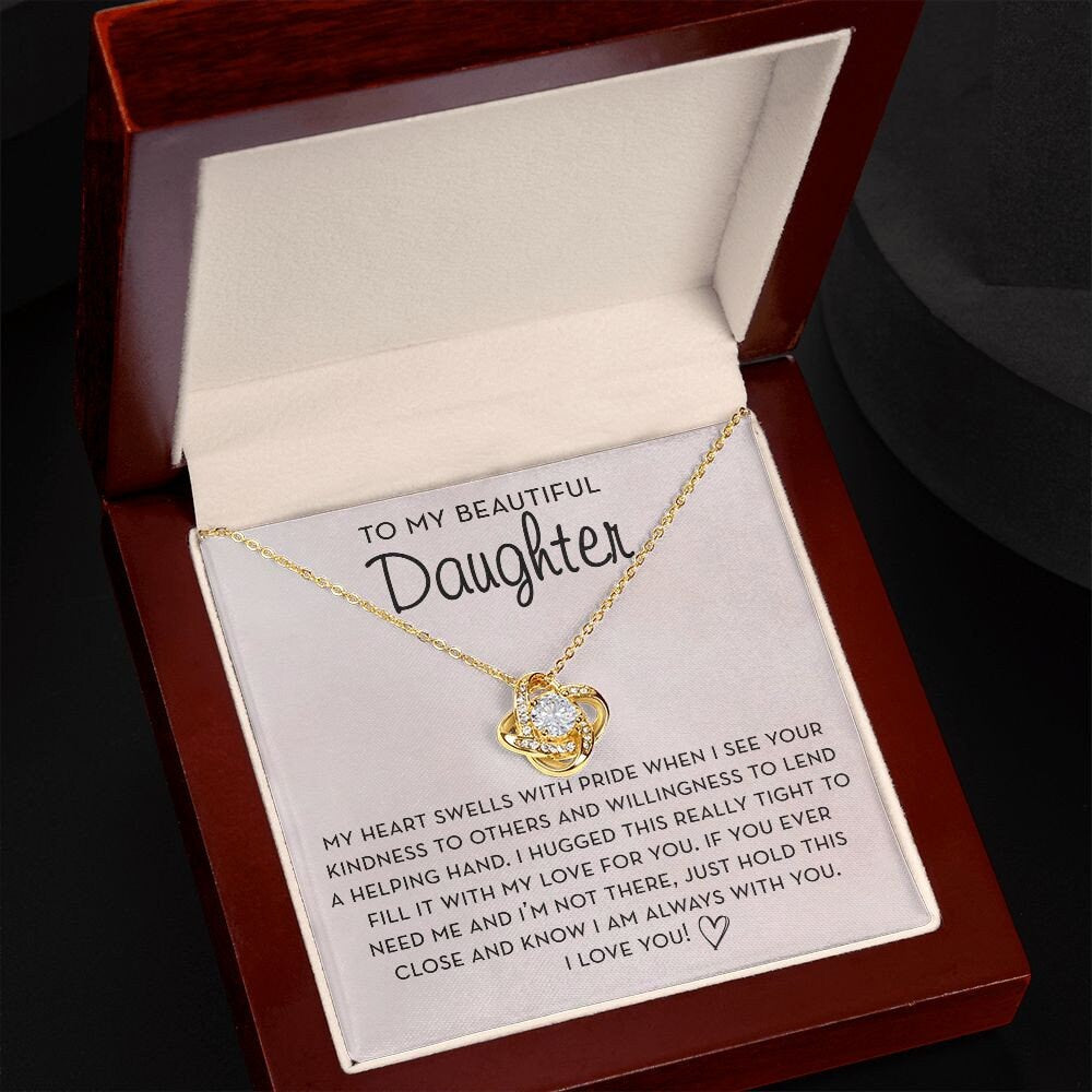 Daughter Necklace Gift, I Am Always With You