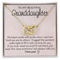 Granddaughter Linked Hearts Necklace, I Am Always With You