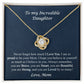Daughter Necklace from Mom, Proud to Be Your Mom