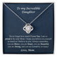 Daughter Necklace from Mom, Proud to Be Your Mom