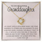 Granddaughter Gift, To my Granddaughter Gift, Knot Necklace, I Am Always With You