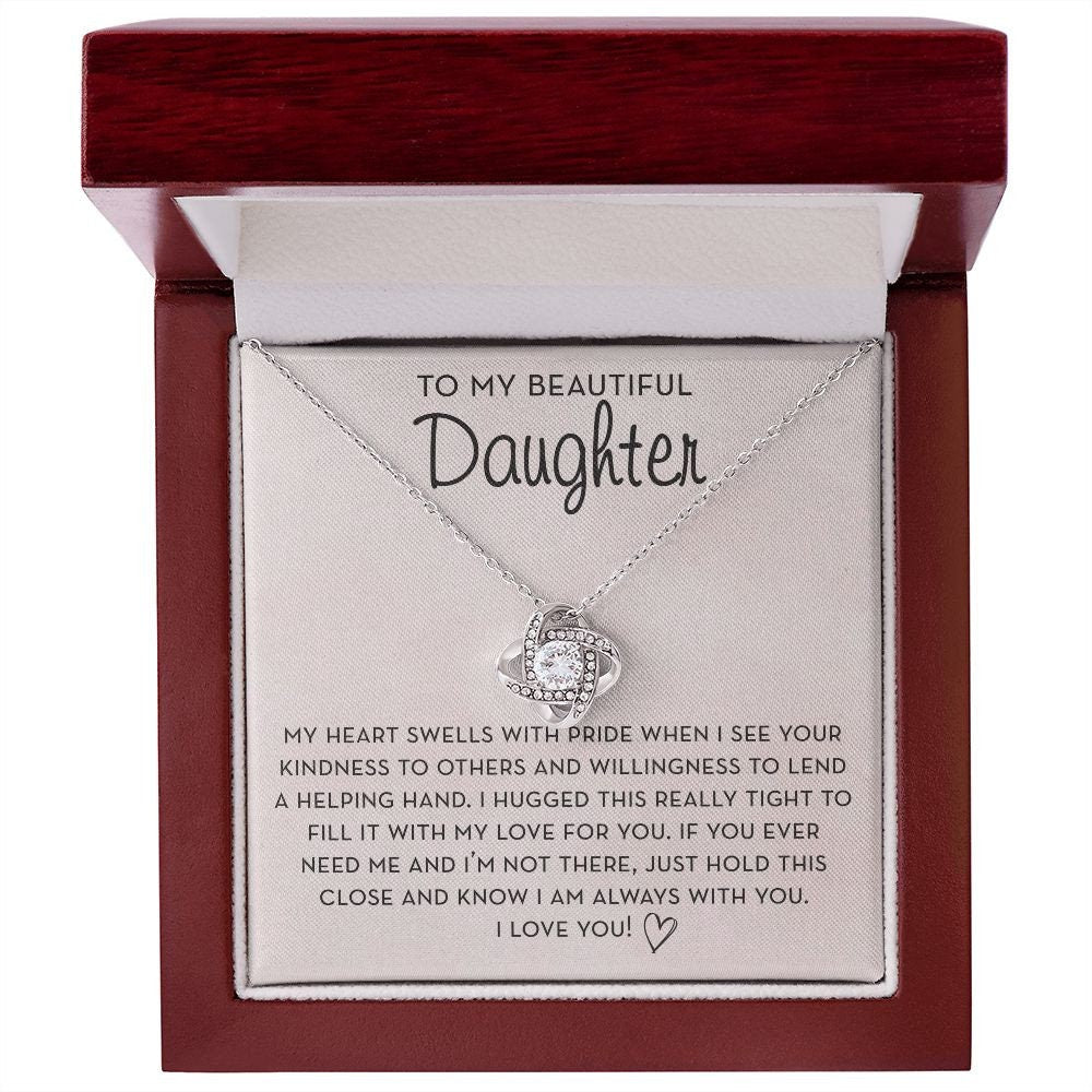 Daughter Necklace Gift, I Am Always With You