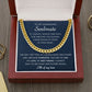 Soulmate Necklace for Him, Handsome Soulmate Cuban Link Chain