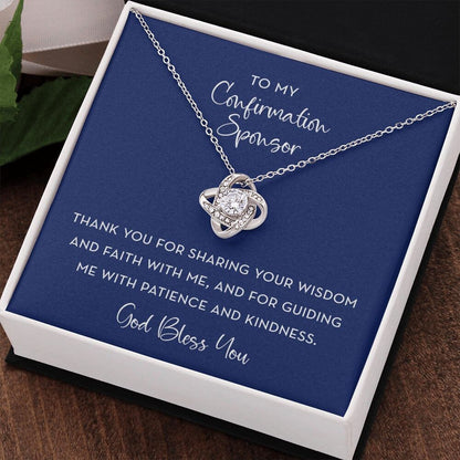 Confirmation Sponsor Gift Necklace, Confirmation Sponsor Gift For Her