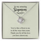 Stepmom Gift, Stepmom Jewelry Knot Necklace, Sentimental Gift, Bonus Mom, Like a Mom, Stepmom Birthday Gift, Mother's Day Gift for Step Mom