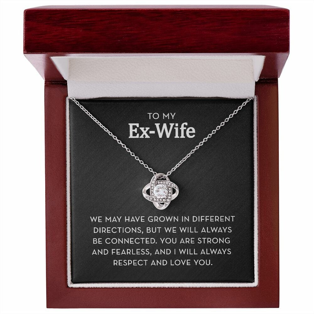 To My Ex-Wife Necklace, Gift for Ex-Wife, Always be Connected, Gift from Ex-Husband, Ex-Wife Birthday / Christmas / Mother's Day Gift
