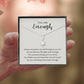 You are Enough Necklace, Encouragement Gift for Her