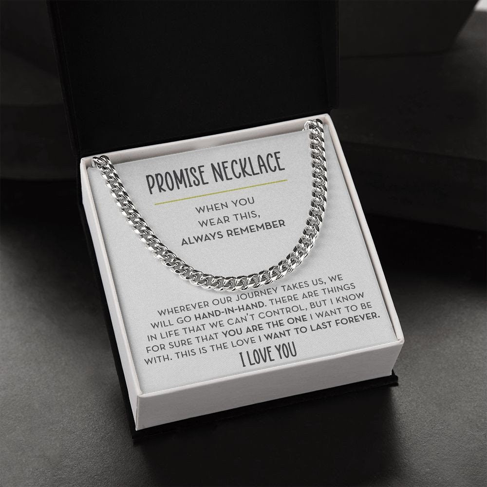 Promise Necklace - You're The One I Want To Be With - Interlocking Hea –  Shine Jewelry Choice