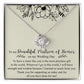 Matron of Honor Thank You Necklace, Wedding Day Gift from Bride, Matron of Honor Sister Gift, Bridal Party Gifts, MOH Necklace from Bride