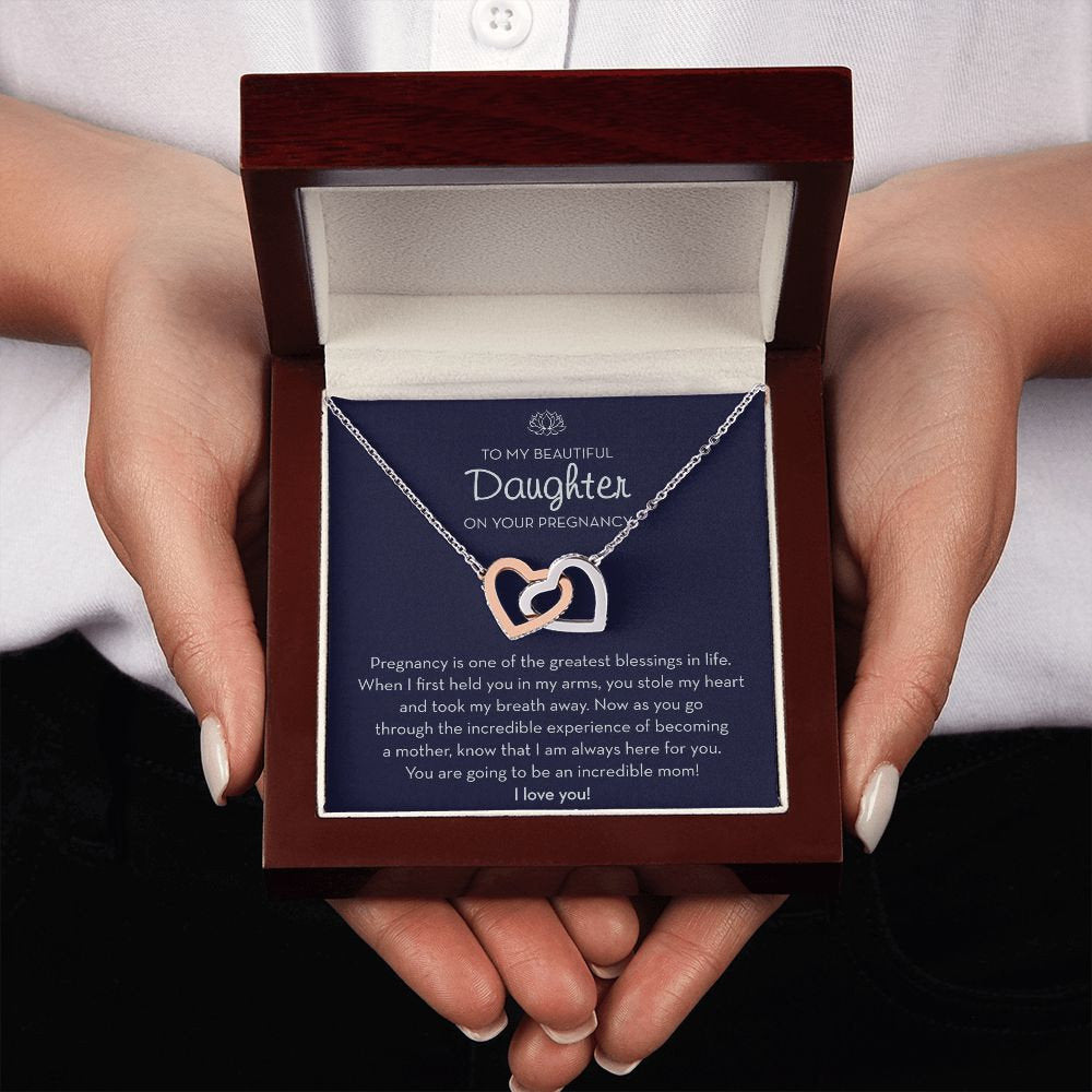 Daughter Pregnancy Jewelry, Daughter Baby Shower Gift, Mom To Be Gift, Expecting Mom, First Time Mom, Pregnant Daughter, First Pregnancy