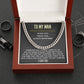 To My Man Chain Necklace, Always Remember