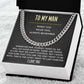 To My Man Chain Necklace, Always Remember