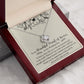 Maid of Honor Sister Necklace, Wedding Day Gift from Bride, Maid of Honor Sister Gift, Bridal Party Gifts, MOH Necklace from Bride, MOH Gift