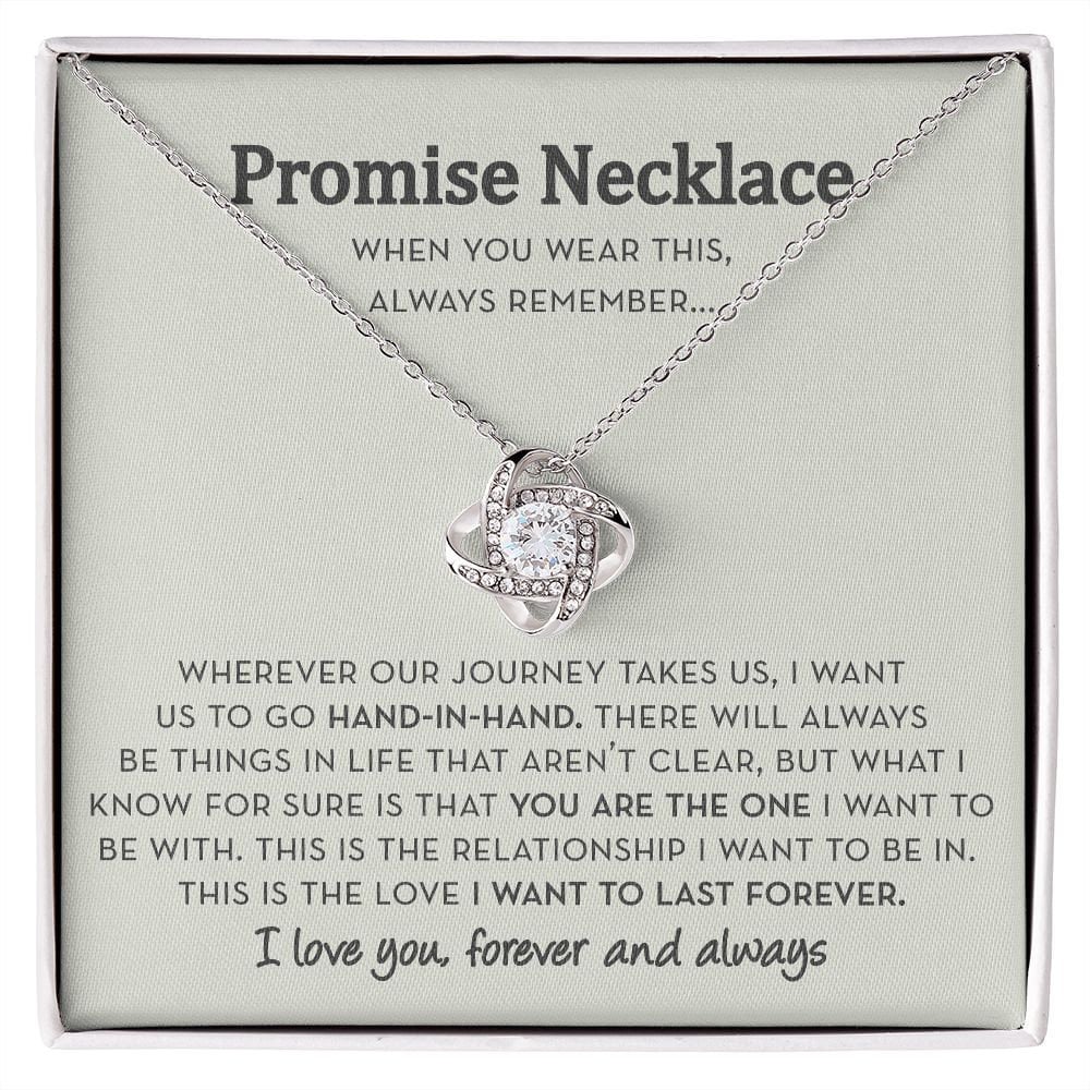 Promise Gift for Girlfriend, Promise Jewelry for Her, Anniversary Gift