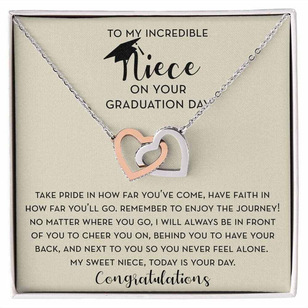 To My Niece Graduation Gift, Niece Gift from Aunt / Uncle, Niece Jewelry, High School Graduate, College Graduation Gift, Class of 2023