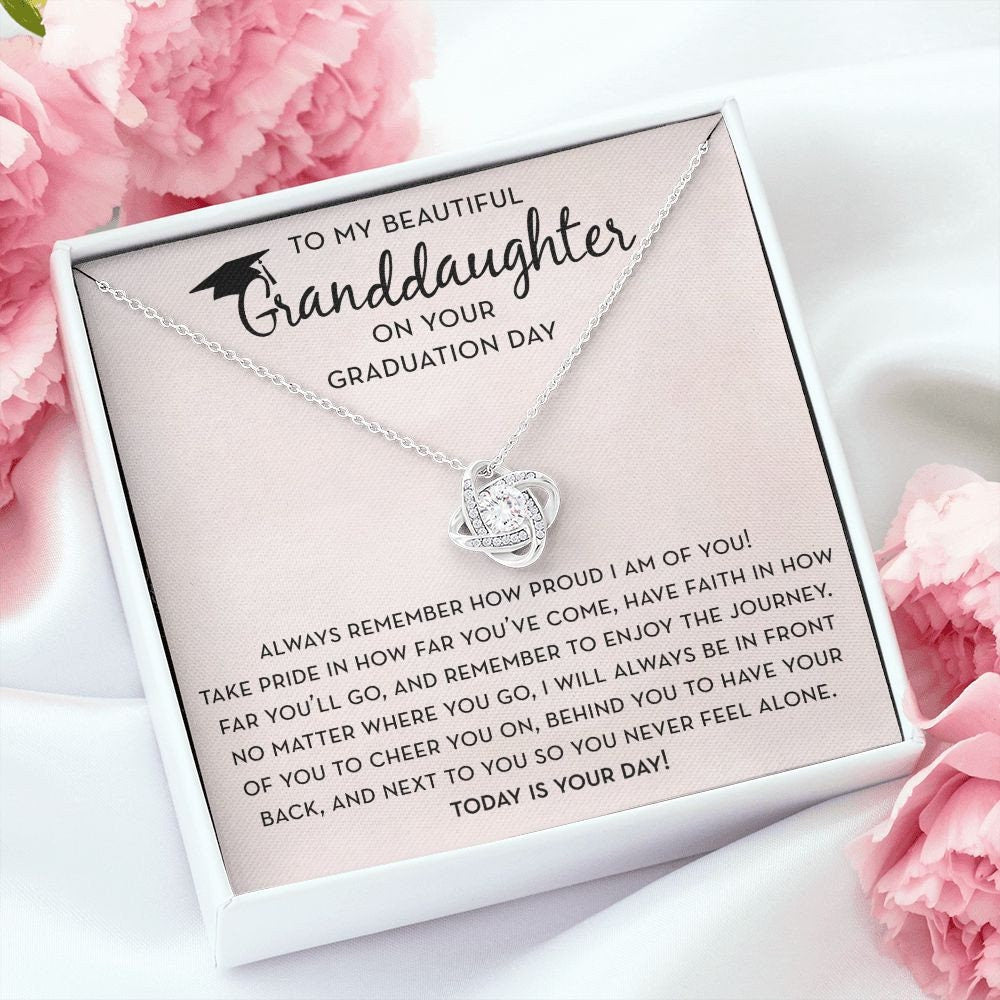 Granddaughter Graduation Necklace, To My Granddaughter Gift for Graduation