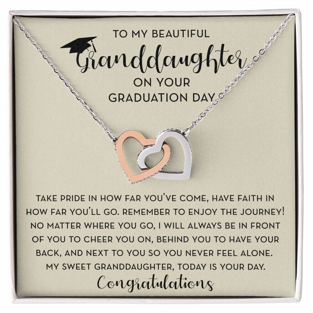 Granddaughter Gift for Graduation, Granddaughter Graduation Necklace from Grandparent