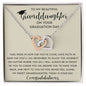 Granddaughter Gift for Graduation, To My Granddaughter Graduation Necklace