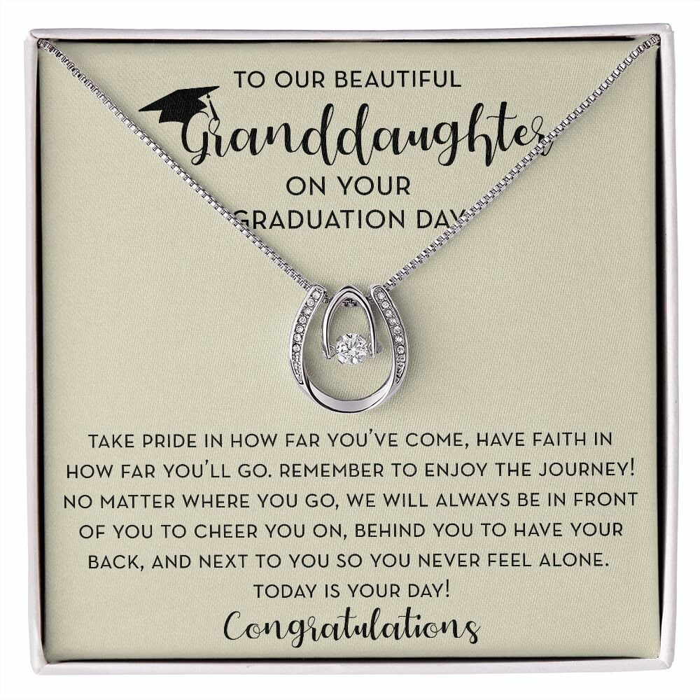 Granddaughter Gift for Graduation, Granddaughter Graduation Necklace