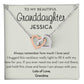 Personalized Necklace for Granddaughter, Customized Gift from Grandparent, Granddaughter Jewelry, 10th / 12th Birthday Gift, Graduation Gift