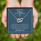 Niece Confirmation Necklace, Gift for Confirmation Girl, Confirmation Gift for Niece, Gift from Aunt / Uncle, Linked Hearts, Religious Gift