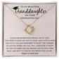 Granddaughter Graduation Necklace, To My Granddaughter Gift for Graduation