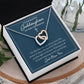 Goddaughter Confirmation Gift | Confirmation Necklace for Goddaughter, Religious Gift, Teen Girl Necklace, from Godparents, Linked Hearts