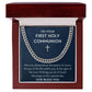 First Communion Gift for Him, Gift for First Holy Communion Boy, First Communion Jewelry