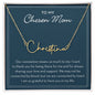 Chosen Mom Gift, Custom Name Necklace, Personalized Gift for Chosen Mom