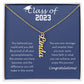 Personalized Graduation Gift for Her, Custom Graduation Necklace, Dainty Name Necklace, High School / College Graduation, Class of 2023