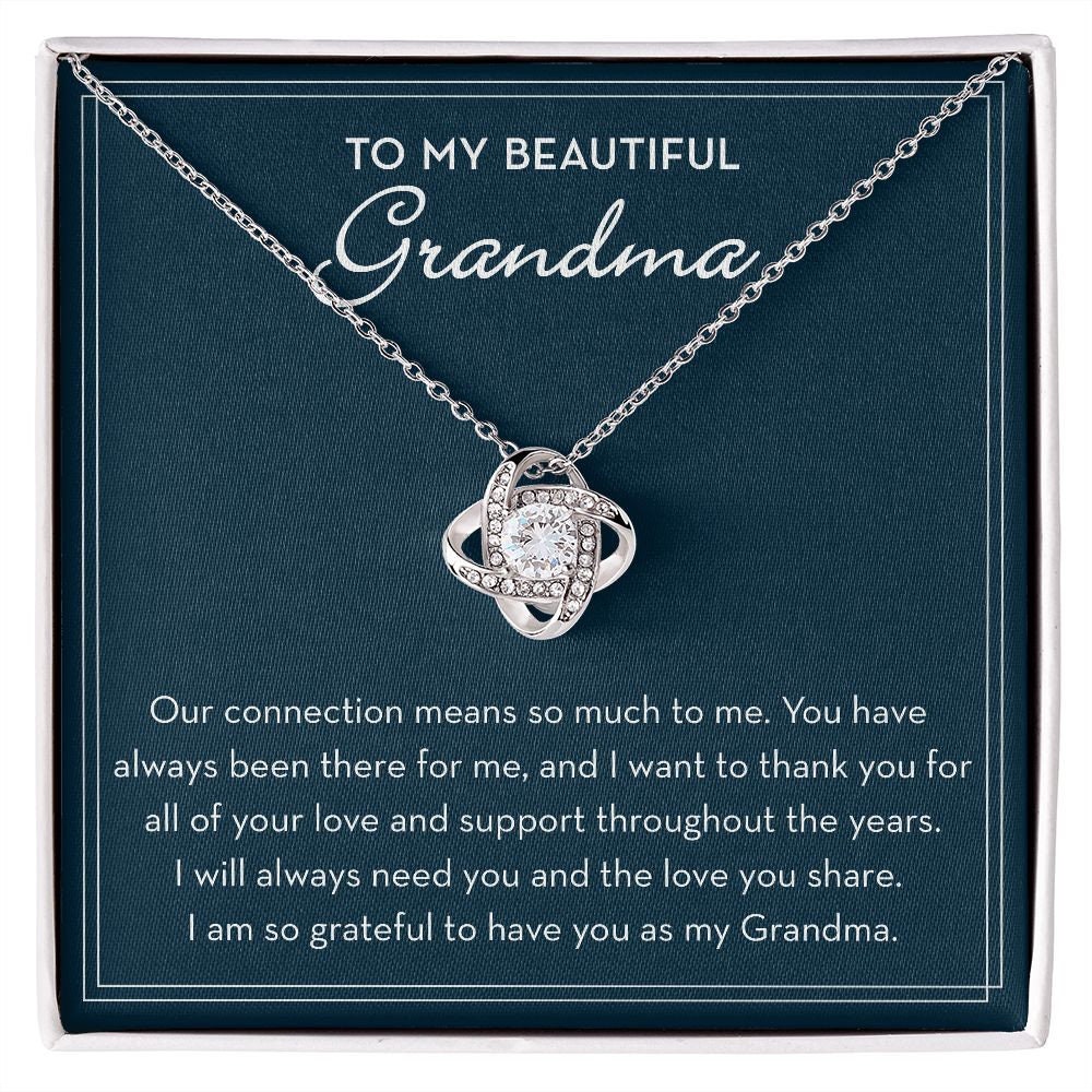 Gift for Grandma, Grandma Gift From Granddaughter / Grandson, Grandmother Sentimental Gift, Grandma Necklace Thanks, Mothers Day Necklace