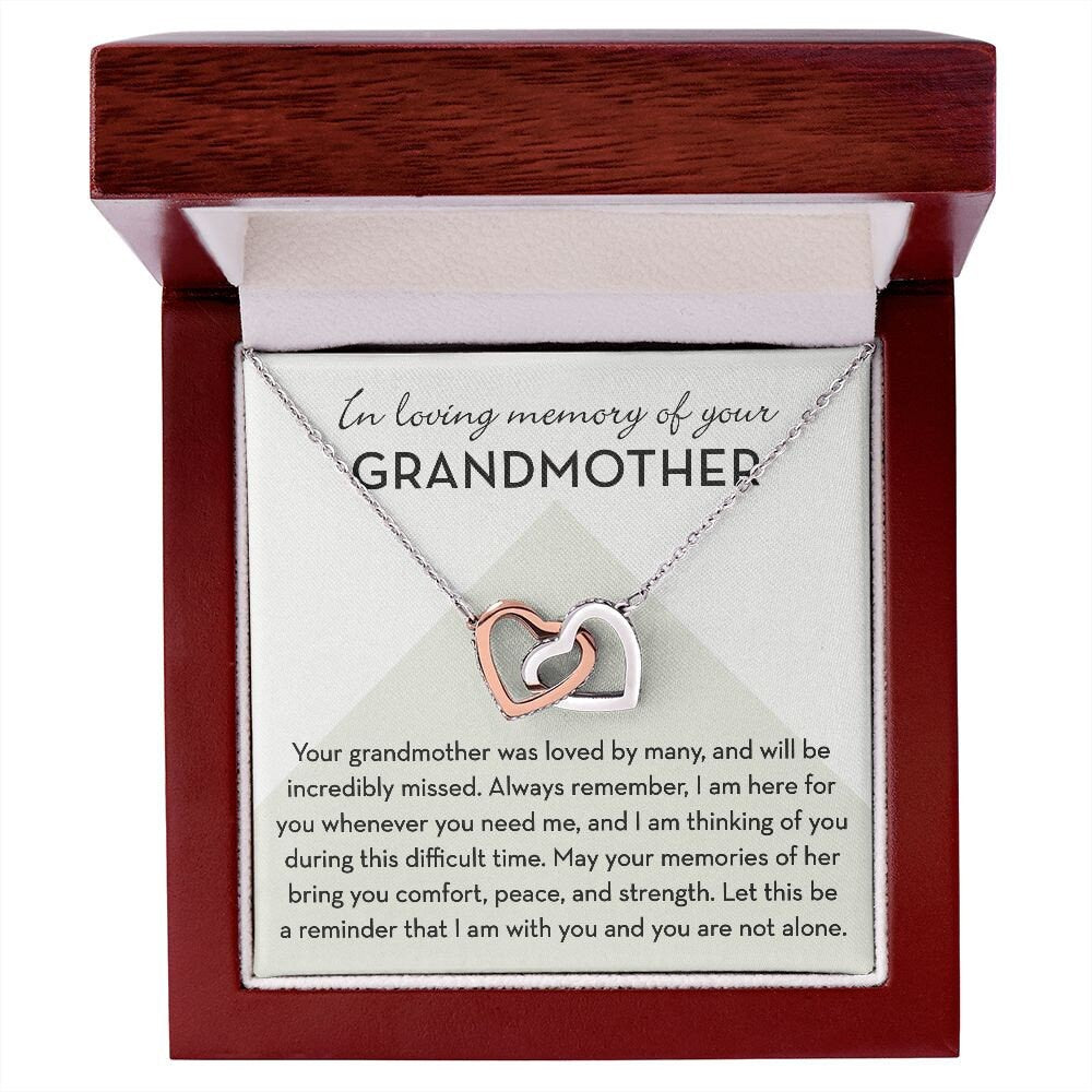 Loss Of Grandmother Gift, Memorial Gift, Loss Of Grandma, Sympathy Gift, Memorial Jewelry, Remembrance Necklace, In Memory of Grandmother